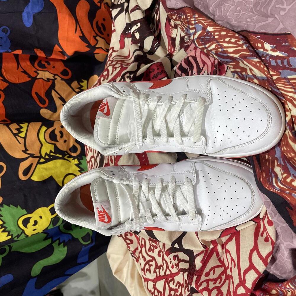 Nike Dunk Low - White/Crimson - Picture 3 of 6